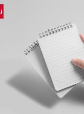 得力加厚迷你线圈本A5/A6/A7多种规格可选  横线 / 空白两种内页可选  简约口袋型上翻螺旋记事本可快速翻页