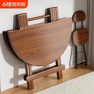摆摊阳台饭桌小户型收纳 折叠餐桌家用吃饭桌子简易小型户外便携式