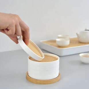 茶垫隔热垫家用杯垫功夫茶垫子配件防烫垫防滑陶瓷竹餐垫 茶具套装