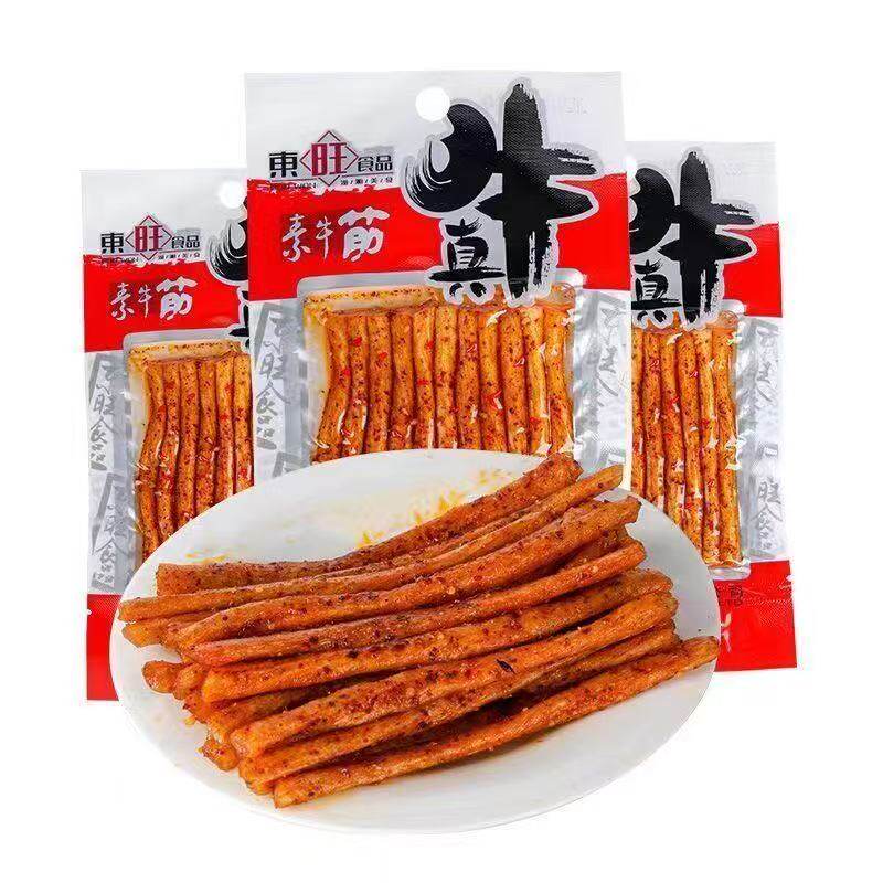 东旺素辣条食品顶牛特产牛筋81g儿时湖南真牛麻辣零食休闲怀旧