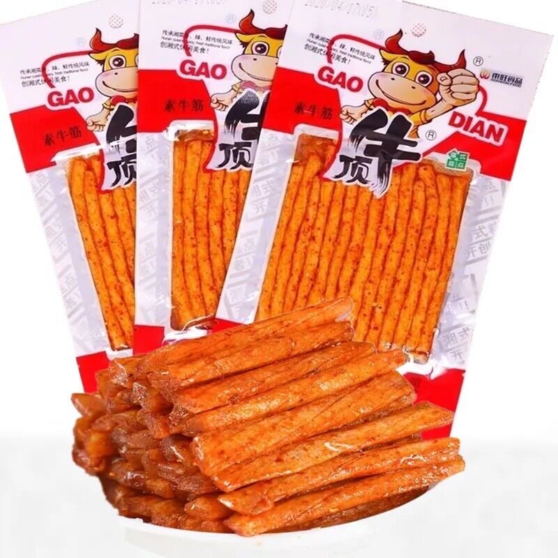 东旺素牛筋顶牛素牛筋辣条31g*10湖南特产经典儿时零食麻辣食品包