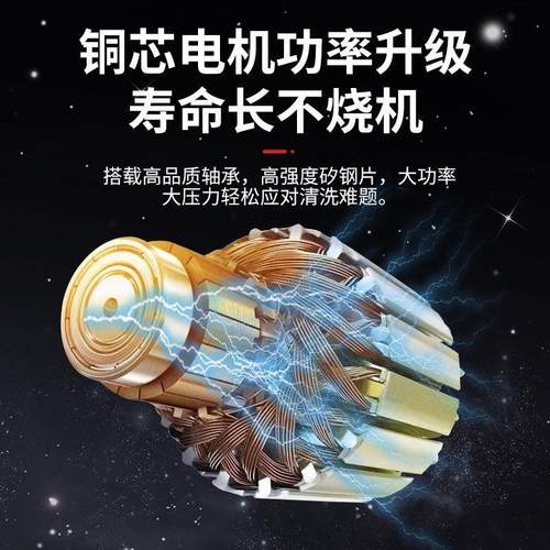 黑猫自动压清洗机洗车店工业大功率220V洗车机养殖场水泵商用