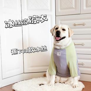 插肩袖 大狗衣服夏季 冰丝凉感衣服宠物凉凉衣空调衣服大型犬衣服