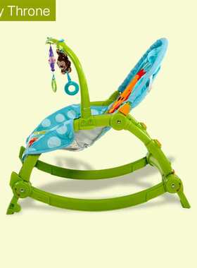 贝登宝baby Throne婴儿多功能轻便电动安抚椅儿童摇摇椅W2811