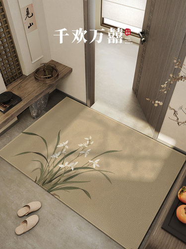 采购产品新型中式地垫，入口门垫，家用门垫，高级免洗入口门地毯