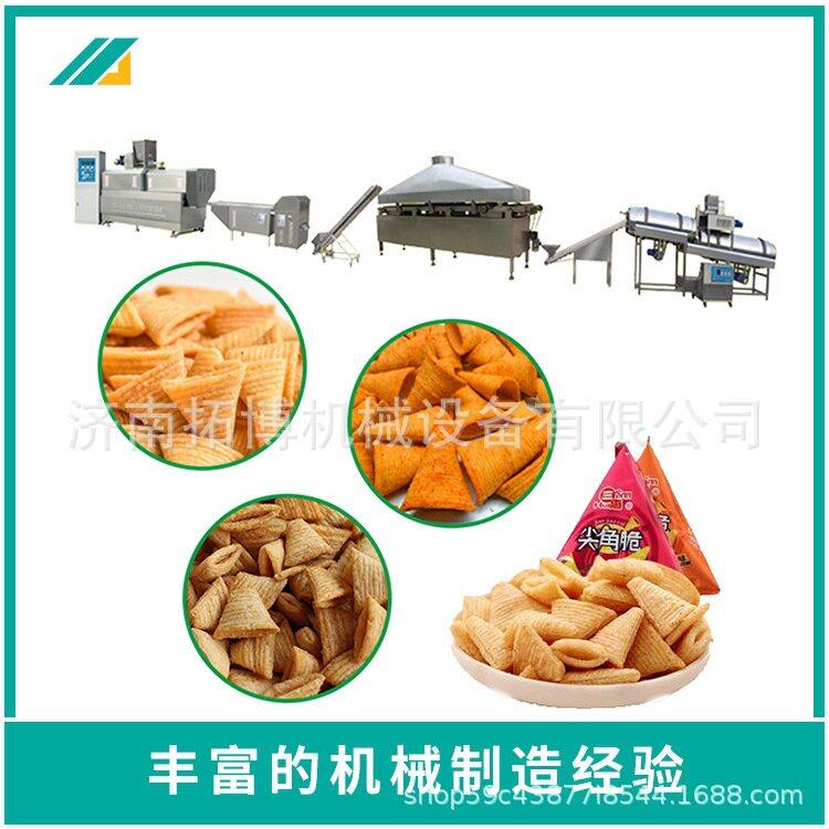 膨化非油炸休闲食品设备  油炸食品生产线 膨化油炸小食品生产线