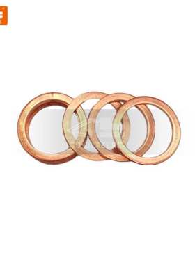 挖掘机配件150PC紫铜垫圈 紫铜油封 紫铜密封垫片盒装 铜垫片平垫