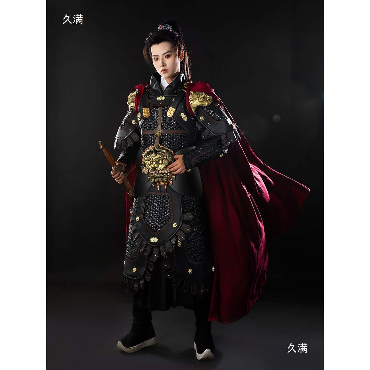 仿山纹分体甲真人可穿戴cos黑色悟空甲胄仿甲铠甲盔硬派战斗