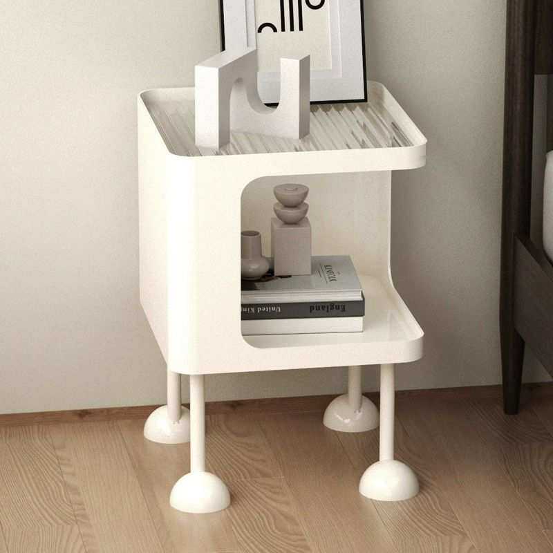 奶油风沙发边几极窄客厅移动小茶几飘窗桌床头柜置物架床头小边几