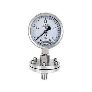 安徽天康压力表不锈钢隔膜压力表YML-100B耐震液压表真空压力表