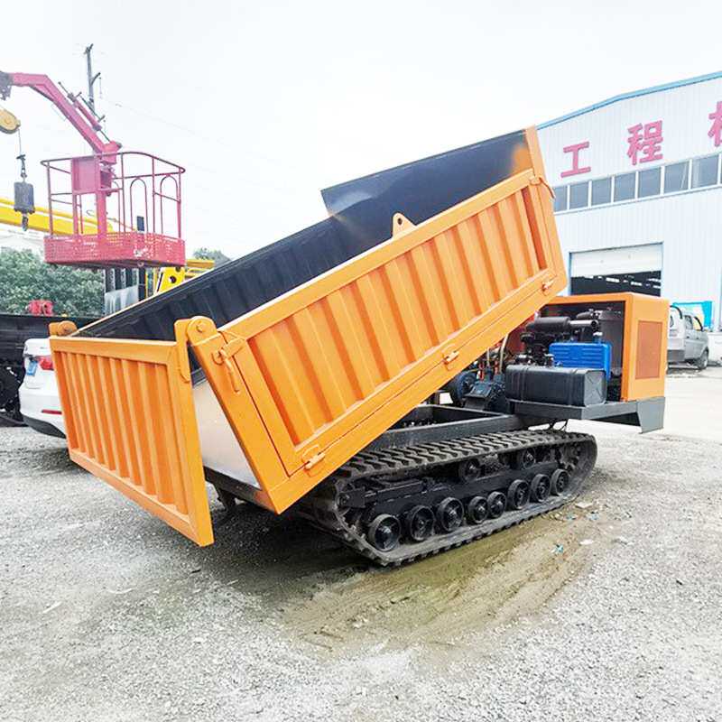 小型3吨履带运输工具 崎岖路面运送车 全地形液压自卸拖拉机