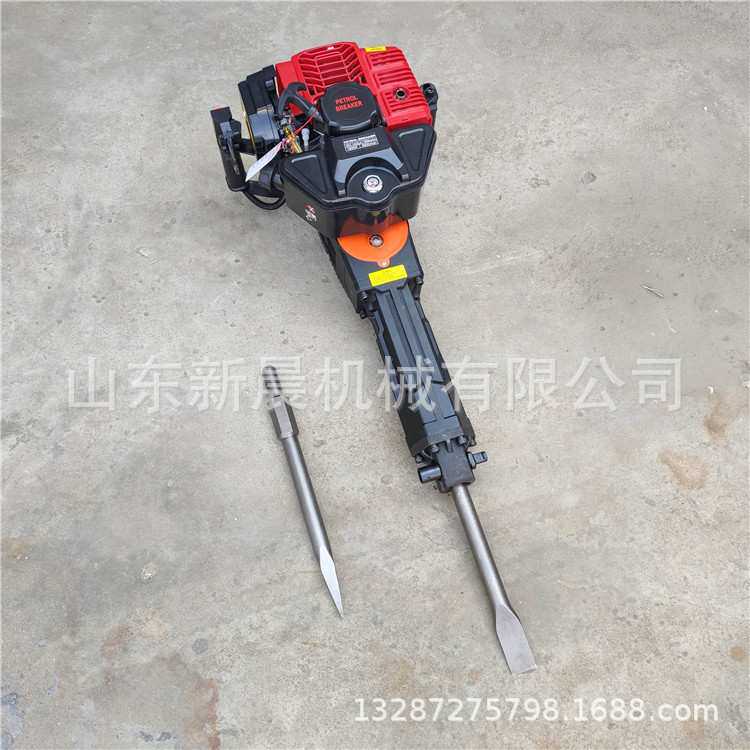 新款四冲程内燃冲击钻 混凝土路面打眼破碎镐汽油镐