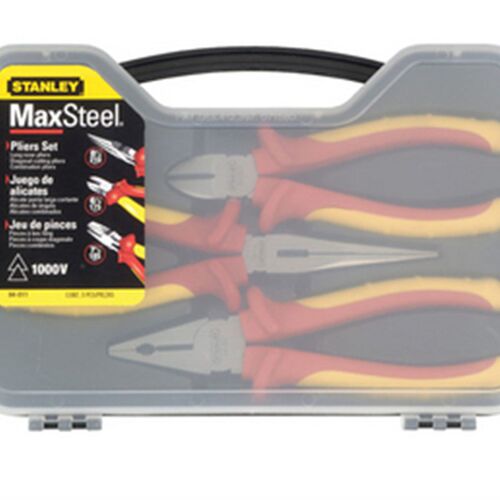 史丹利工具 3件套MaxSteel加硬绝缘钳套装 钳子 84-011-22