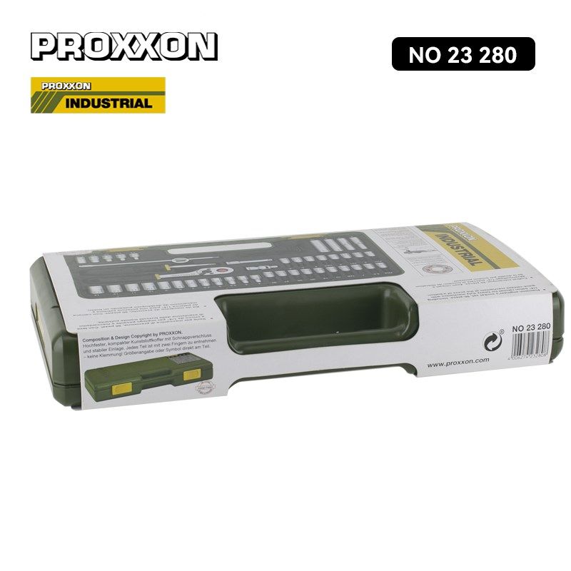 [23280] 50件精密1/4棘轮扳手套装德国Proxxon Prockson Mini Mag