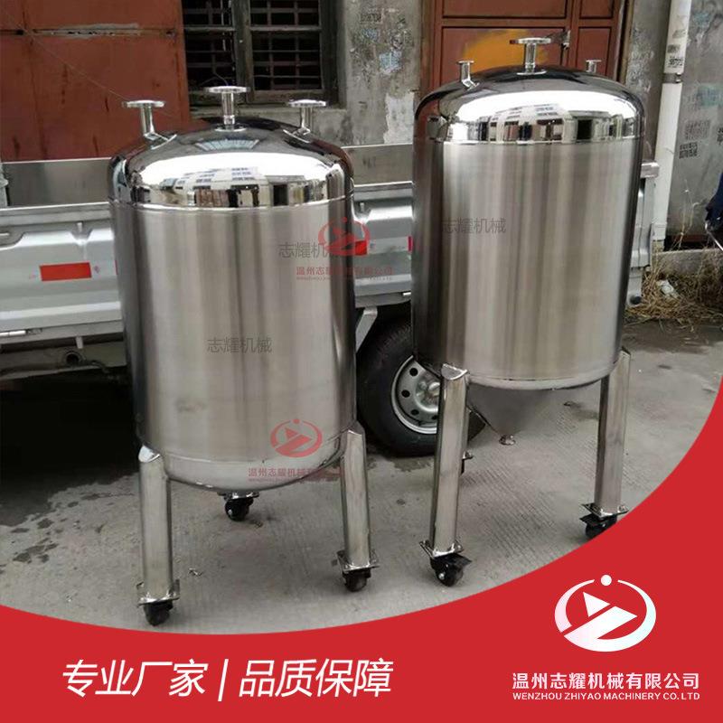 不锈钢小型移动式真空物料储存罐 食品级推车式物料转存移动拉缸