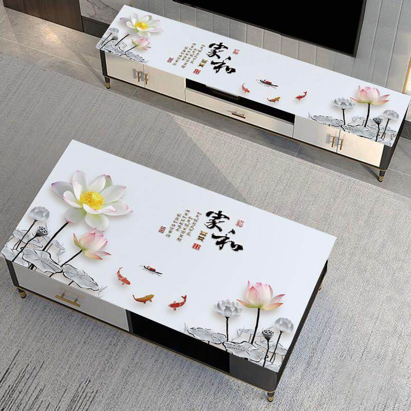 pvc桌布垫免洗防水中式茶几餐桌台面保护垫防滑防尘办公学习桌垫,居家布艺,桌布,淘宝优惠券,粉丝福利购,淘宝优惠卷