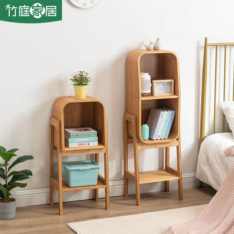 家用简易书架置物架落地创意实木网红书柜简约客厅多层靠墙收纳柜,住宅家具,书架,淘宝优惠券,粉丝福利购,淘宝优惠卷