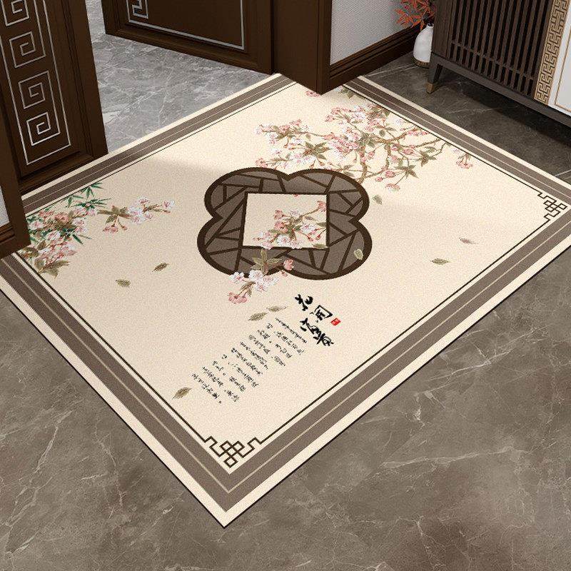 新中式硅藻泥入户门地垫进门脚垫家用玄关耐脏防滑速干门垫地毯,居家布艺,家用脚垫,淘宝优惠券,粉丝福利购,淘宝优惠卷