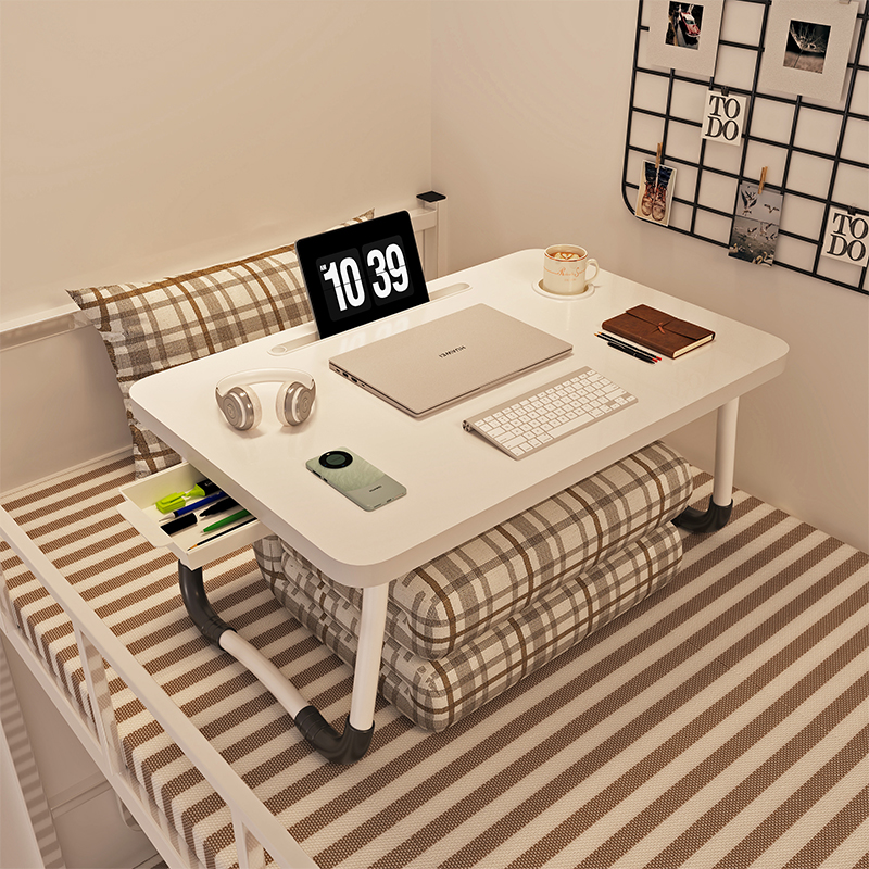 瑞典适宜家用床上小桌子可折叠电脑桌飘窗学习桌学生宿舍卧室笔记