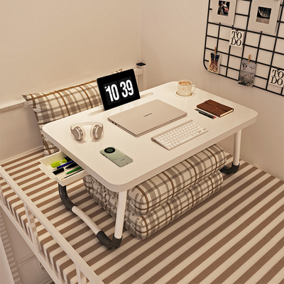 瑞典适宜家用床上小桌子可折叠电脑桌飘窗学习桌学生宿舍卧室笔记