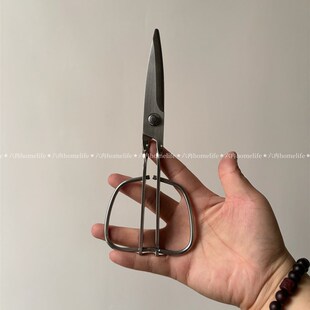 不锈钢全钢线厨房剪刀家用多功能可拆卸烤肉食物蔬菜剪刀 日式