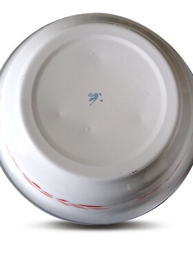 老式怀旧加厚搪瓷盆子36cm加厚洗脸脚洗菜铁面盆结婚庆用喜盆