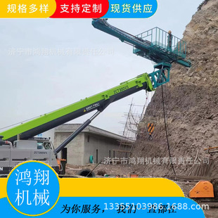 钻机360度旋转吊车改装 边坡支护吊车加装 锚固钻机高举长臂钻机