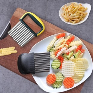 土豆刀狼牙刀切土豆波浪刀切花式刀具花样家用波纹形切片器神切刀