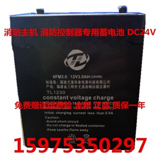 TL蓄电池6FM3.0 12V3.0AH(20HR) TL1230控制器 消防主机电池DC24V