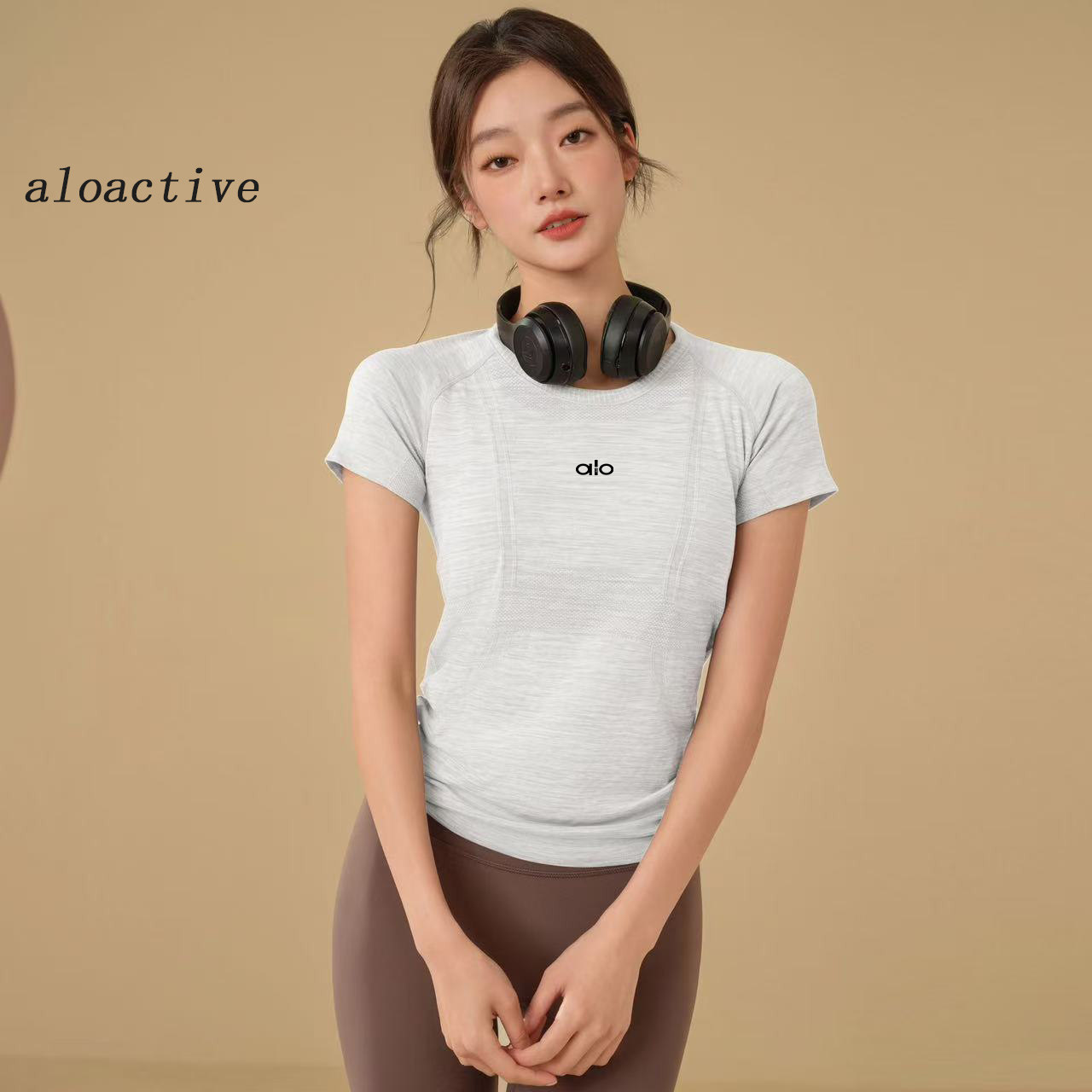 ALOACTIVE速干显瘦瑜伽T恤女显瘦