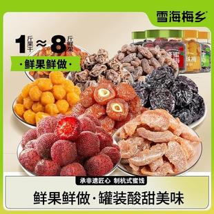 新货雪海梅乡500g韩式话梅珍珠梅杨梅西梅桃肉葡萄芒果李干蜜饯果