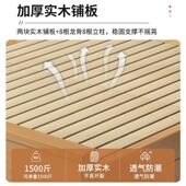 实木床现代简约1.8m双人床主卧家用1.5米单人床1.2出租房简易床架