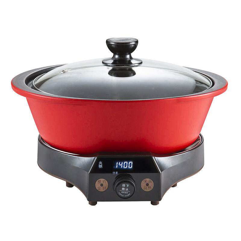 家用2025新款电火锅鸳鸯锅无涂层陶瓷内胆分体式多功能涮羊肉专用