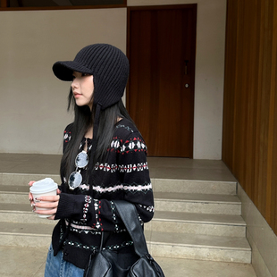 SUNSET 含10羊毛 日落 毛衣 2025冬上新羊毛圆领毛织开衫 BEFORE