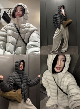 2025冬上新【BEFORE SUNSET 日落】排骨连帽款休闲保暖羽绒服外套