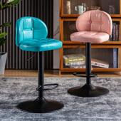 吧台椅升降旋转椅子前台吧凳现代简约吧椅酒吧高脚凳家用高靠背凳