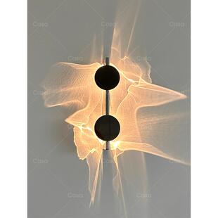 设计师创意波纹光影壁灯中古客厅墙角氛围灯卧室轻奢艺术灯casagd