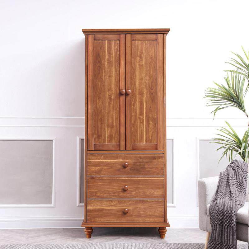 简约环保衣柜经济型有抽屉小户型板材儿童挂衣橱配层板包上楼组装