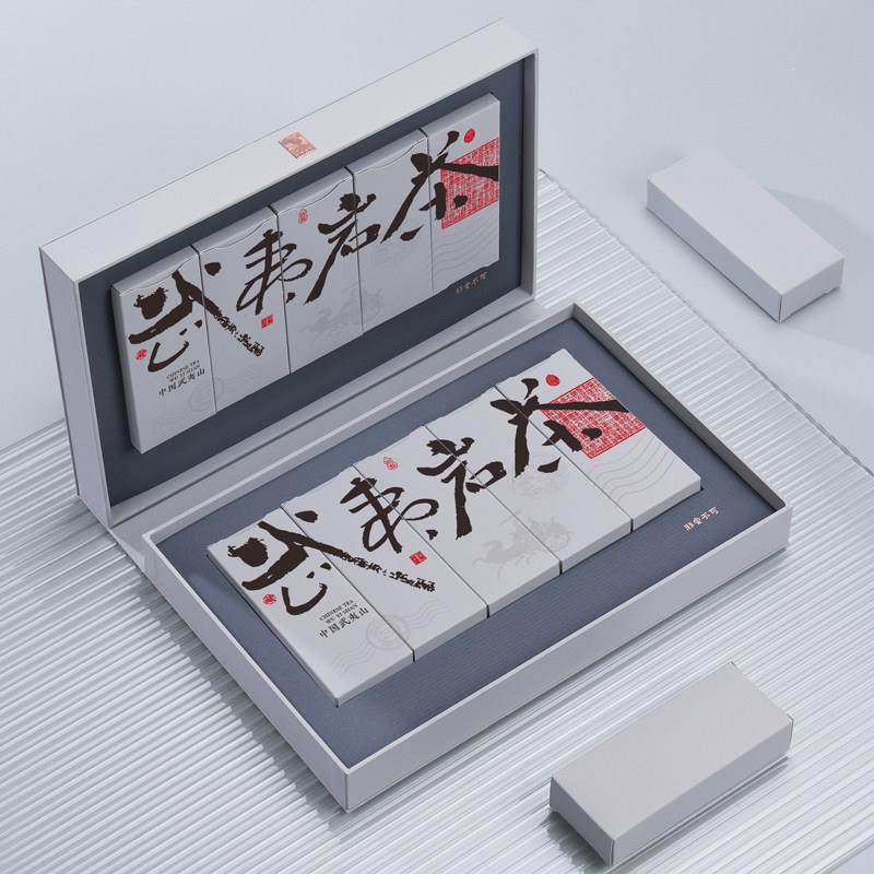 高端岩茶包装盒10小盒半斤装空礼盒UV肉桂红白茶叶盒子定制泡袋,餐饮具,茶叶罐,淘宝优惠券,粉丝福利购,淘宝优惠卷