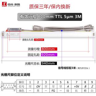 铣床光栅尺数显表高精度位移传感器机床车床磨床读数头光删电子尺