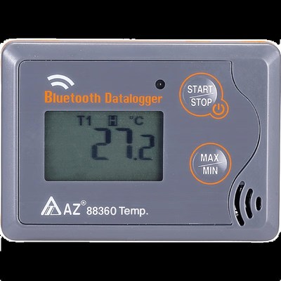 台湾衡欣AZ88360蓝牙温度计防水测温仪自动温度记录仪温度记录器