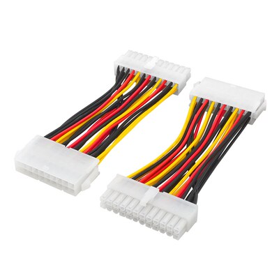 机箱20pin公转24pin母电源转接线20p针转24p针主板供电连接线