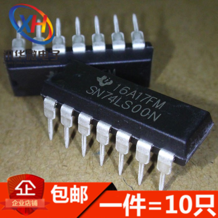SN74LS00N HD74LS00P   直插 DIP14 逻辑 栅极和逆变器 进口