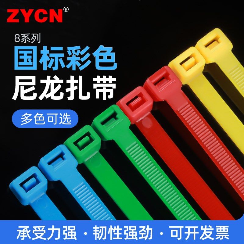 国标彩色尼龙扎带8*200/250-500mm塑料扎带固定卡扣线束带捆绑带,饰品/流行首饰/时尚饰品新,链条,淘宝优惠券,粉丝福利购,淘宝优惠卷