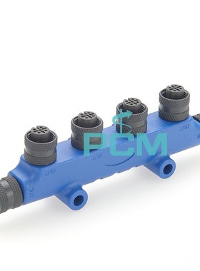 NMEA2000T型6通连接器海上游艇一公转六母6T接头5芯航空插头防水