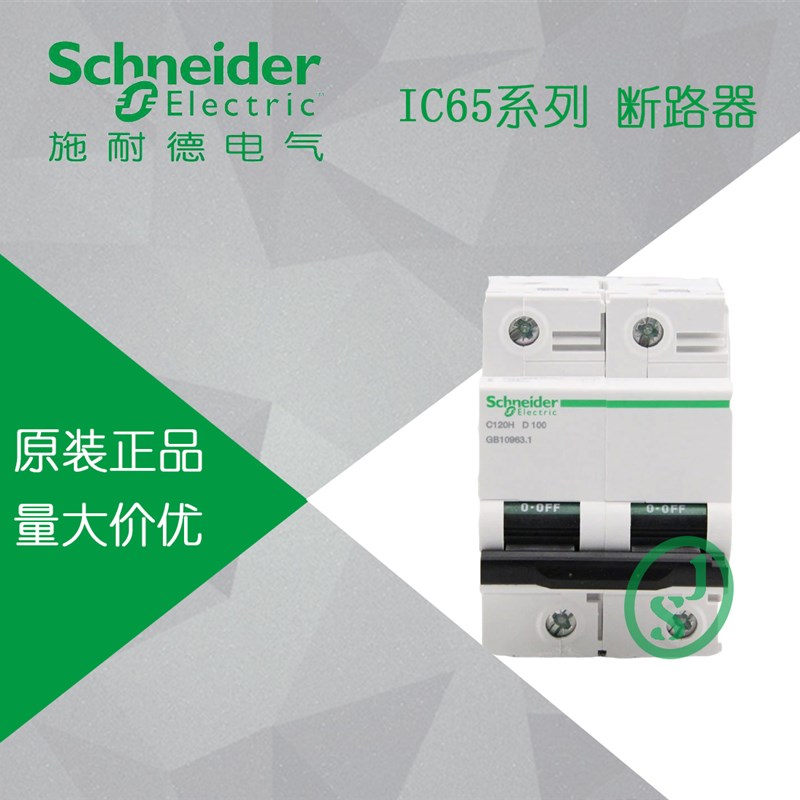 【原装正品】施耐德 C120系列断路器  C120H 2P  C80A  A9N19809