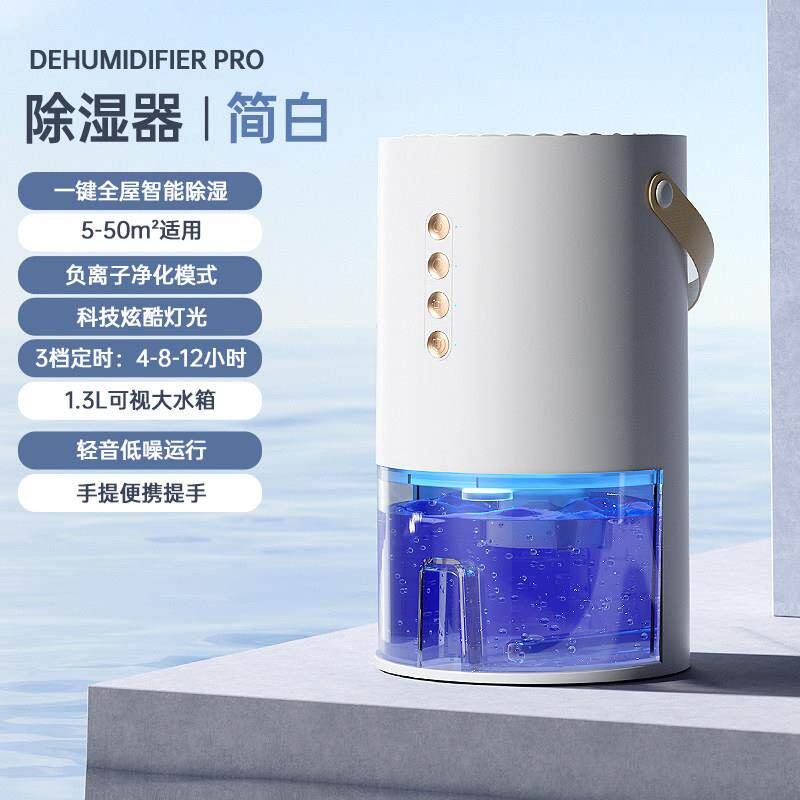 2025年新款除湿机家用小型静音室内吸潮回南天神器抽湿净化一体机