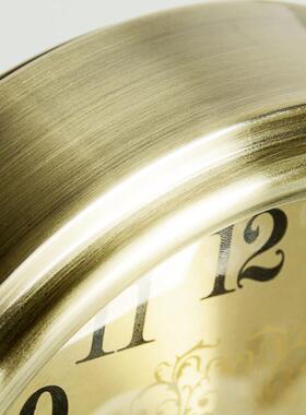 汉时欧式覆古金属装饰座钟客厅古典高档摆件时钟创意家用钟表D312