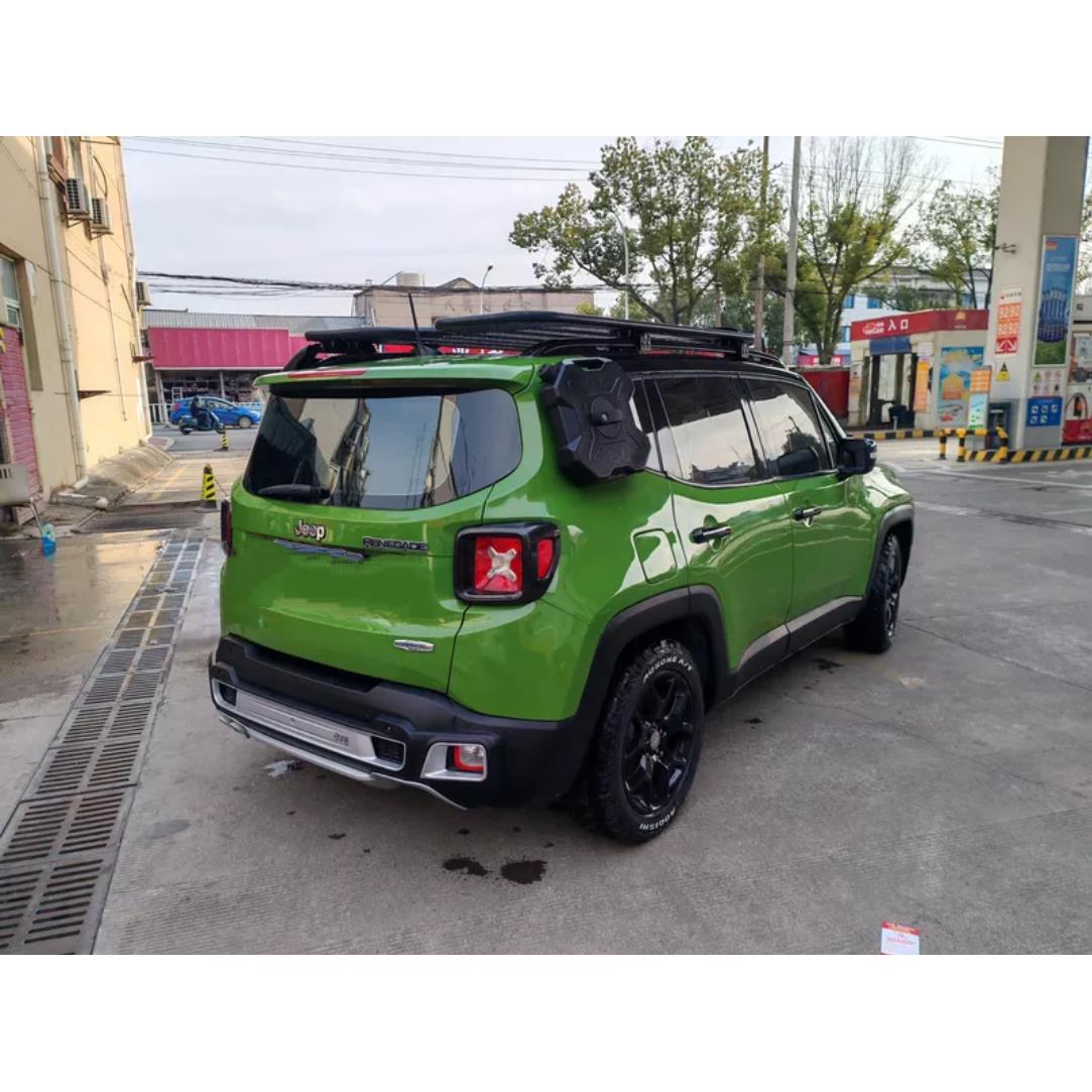 适用je于pe自侠车顶行李架平台拓展架战术自由侠箱爬由梯书包侧账