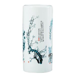 景德镇陶瓷器富贵竹大花瓶圆形中式水培竹子客厅插花摆件家居饰品